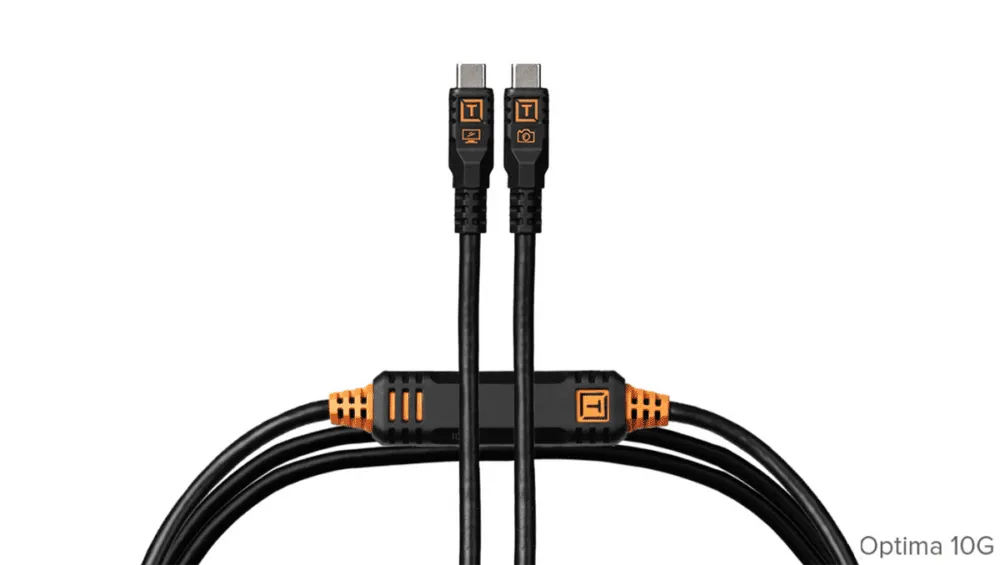 Tether Tools TetherPro Optima 10G USB-C 4.6m Cable Straight to Straight - Black