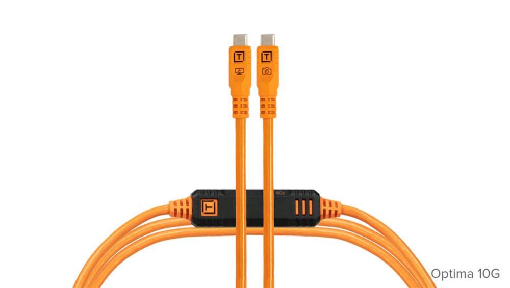 Tether Tools TetherPro Optima 10G USB-C 3m Cable Straight to Straight - Orange