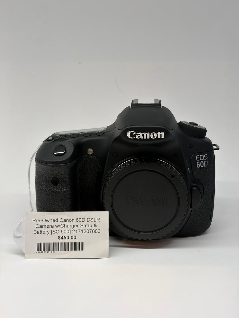 Pre-Owned Canon EOS 60D DSLR Camera w/Charger Strap & Battery [SC 500] 2171207806 (Second Hand)