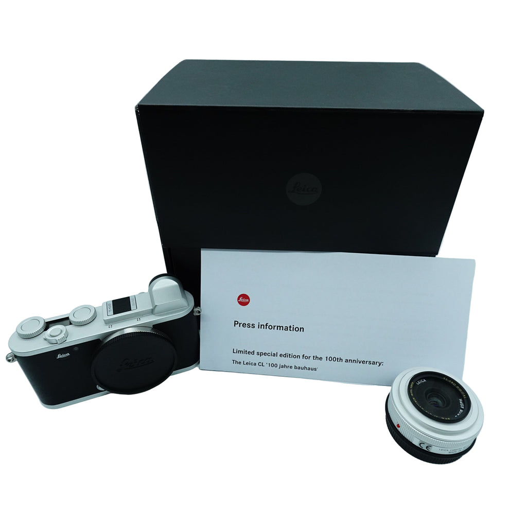 Pre Owned Leica CL "100 Jahre Bauhaus" Edition Set 055/150 - Silver in Box SN: 5352389