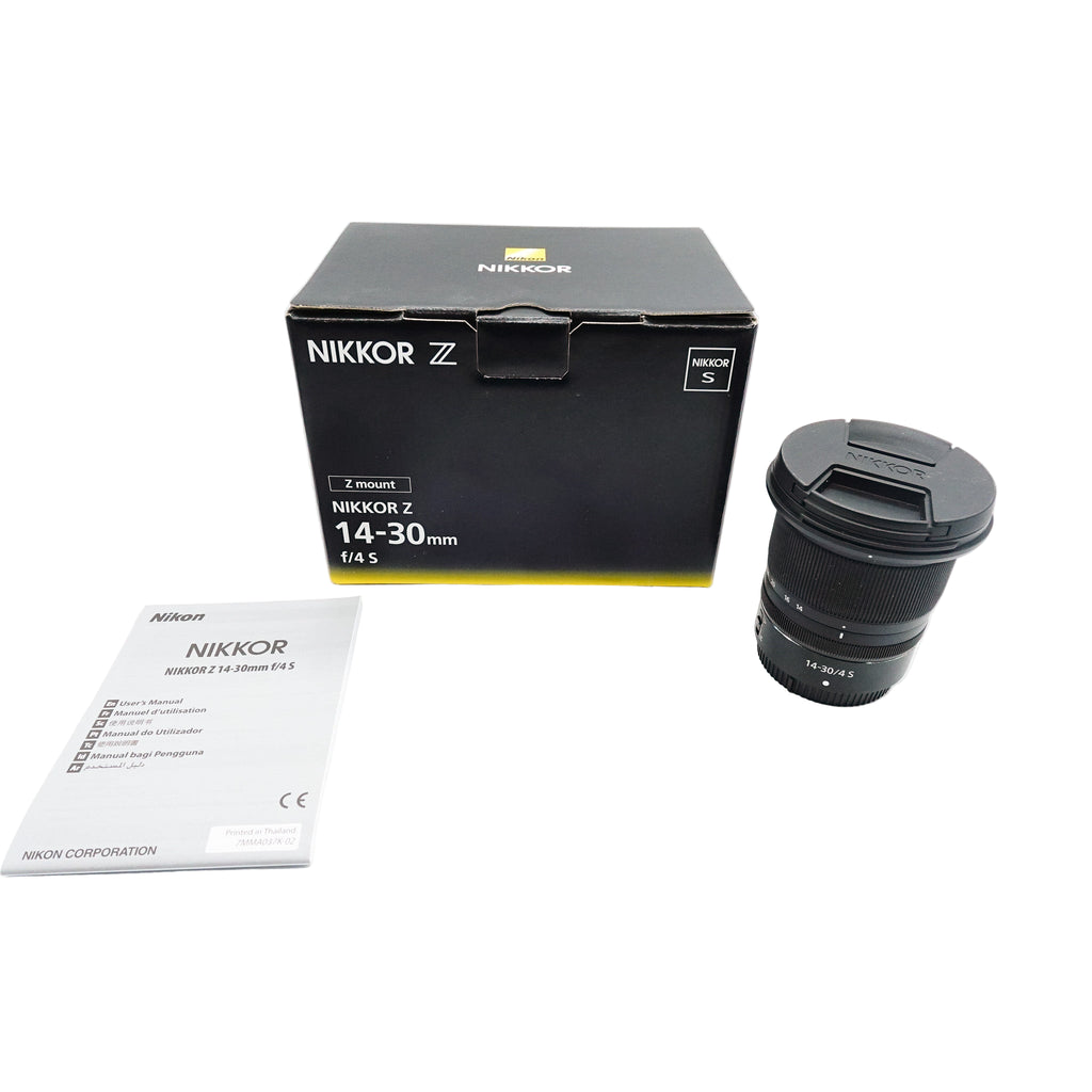 Pre Owned Nikon Z 14-30mm f4 S Lens W/ Hood, Caps, Box SN: 20084362
