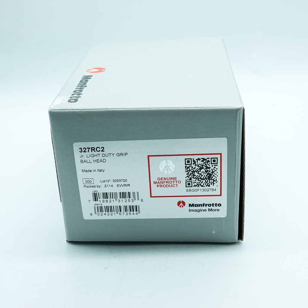 Pre Owned Manfrotto 327RC2 Light Duty Grip Ball Head Boxed