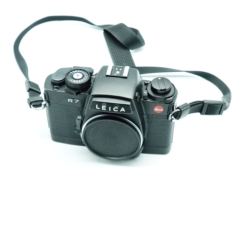 Pre Owned Leica R7 Black Camera W/ Body Cap, Strap SN: 1911924