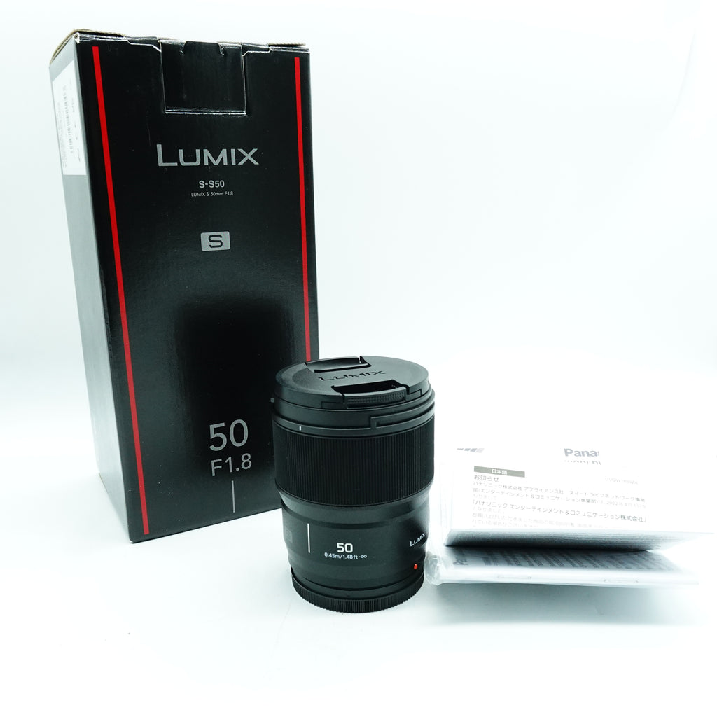 Pre Owned Panasonic Lumix S 50mm f1.8 Mint in Box SN: XF4GB202835