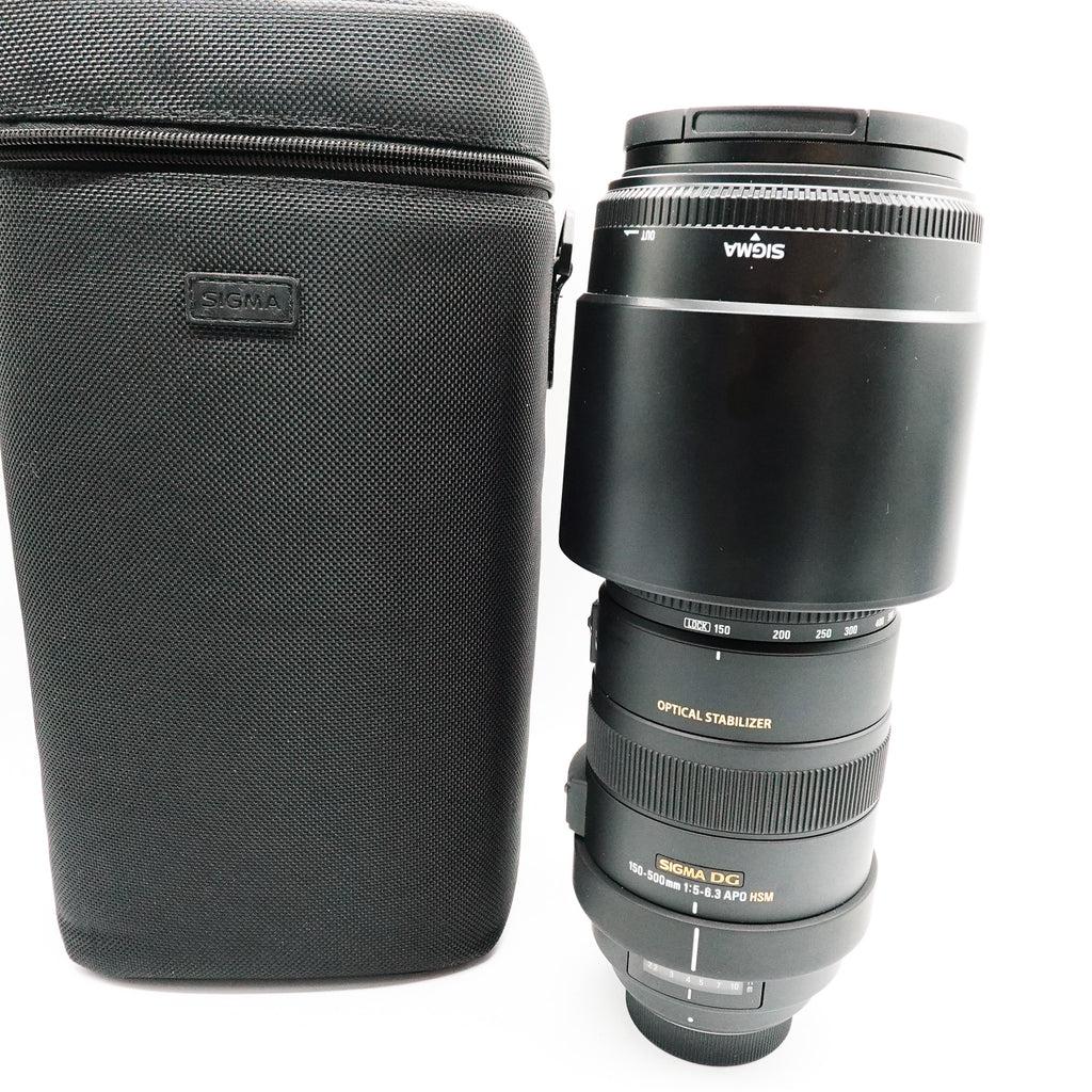 Pre-Owned Sigma 150-600mm f/5-6.3 DG for Nikon w/Hood, Caps & Pouch SN: 54375070