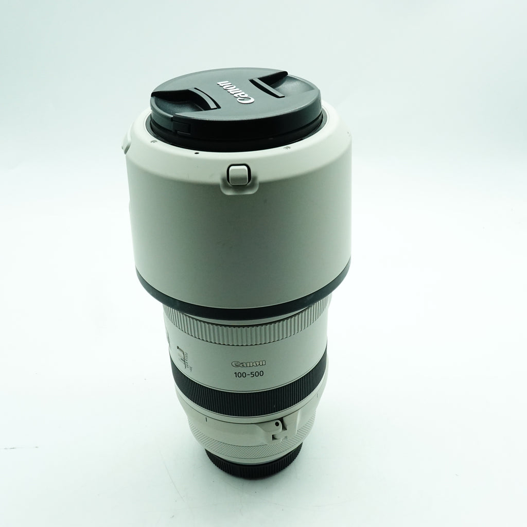 Pre-Owned Canon RF 100-500mm f/4.5-7.1 L IS USM Lens w/Caps Pouch & Hood 4734000315