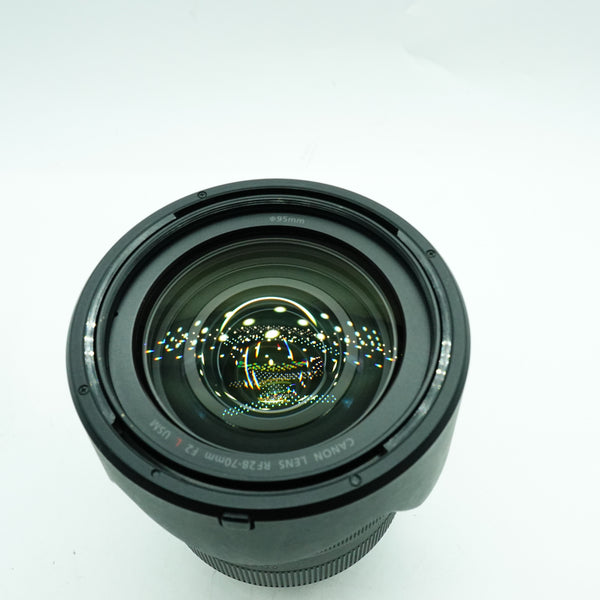 Pre-Owned Canon RF 28-70mm f/2L USM Lens w/Box Caps & Hood 2920001714
