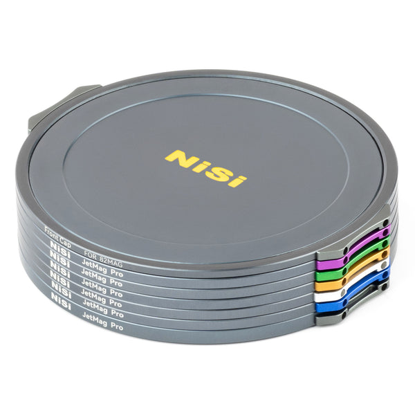 NiSi JetMag Pro Cinema Kit 82MAG Magnetic Filter Kit (FS ND 2 Stop, FS ND 3 Stop, FS ND 4 Stop, FS ND 6 Stop, TC CPL, Black Mist 1/8, 67mm/72mm/77mm/82mm Adaptors, Two Front Caps,  Back Cap, Caddy Pouch)