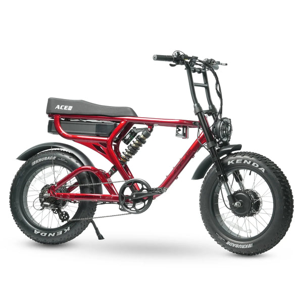 Ampd Bros Ace X Demon MkII Dual Motor Electric Bike - Metallic Red