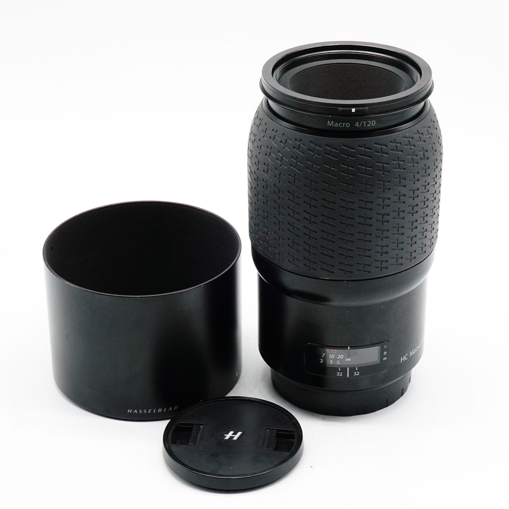 Pre Owned Hasselblad HC 120mm f4 Macro II Lens W/ Hood & Caps SN: 7EVH20936