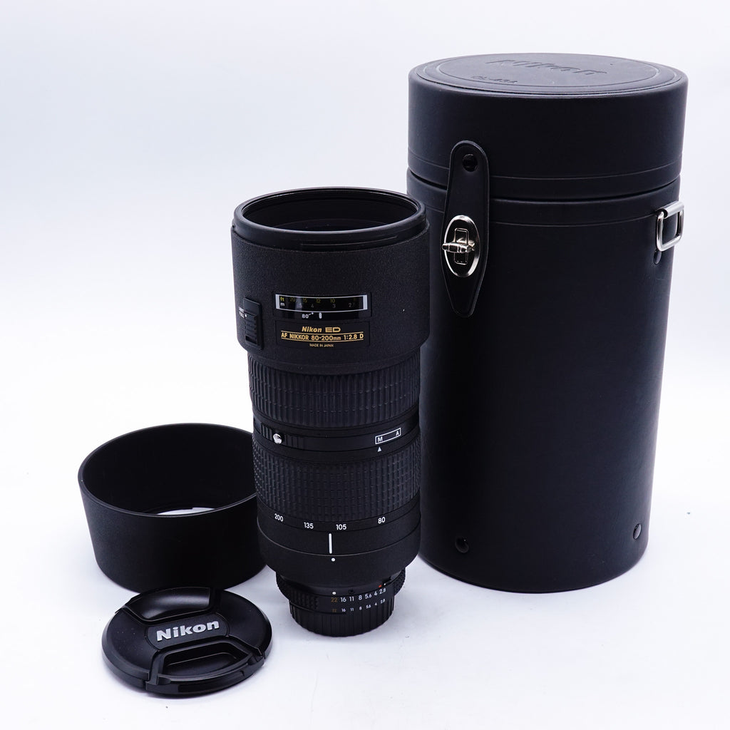 Pre Owned Nikon 80-200 f/2.8 Nikkor AF D W/ Case, Caps & Hood SN: 1083517