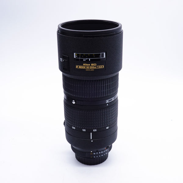 Pre Owned Nikon 80-200 f/2.8 Nikkor AF D W/ Case, Caps & Hood SN: 1083517
