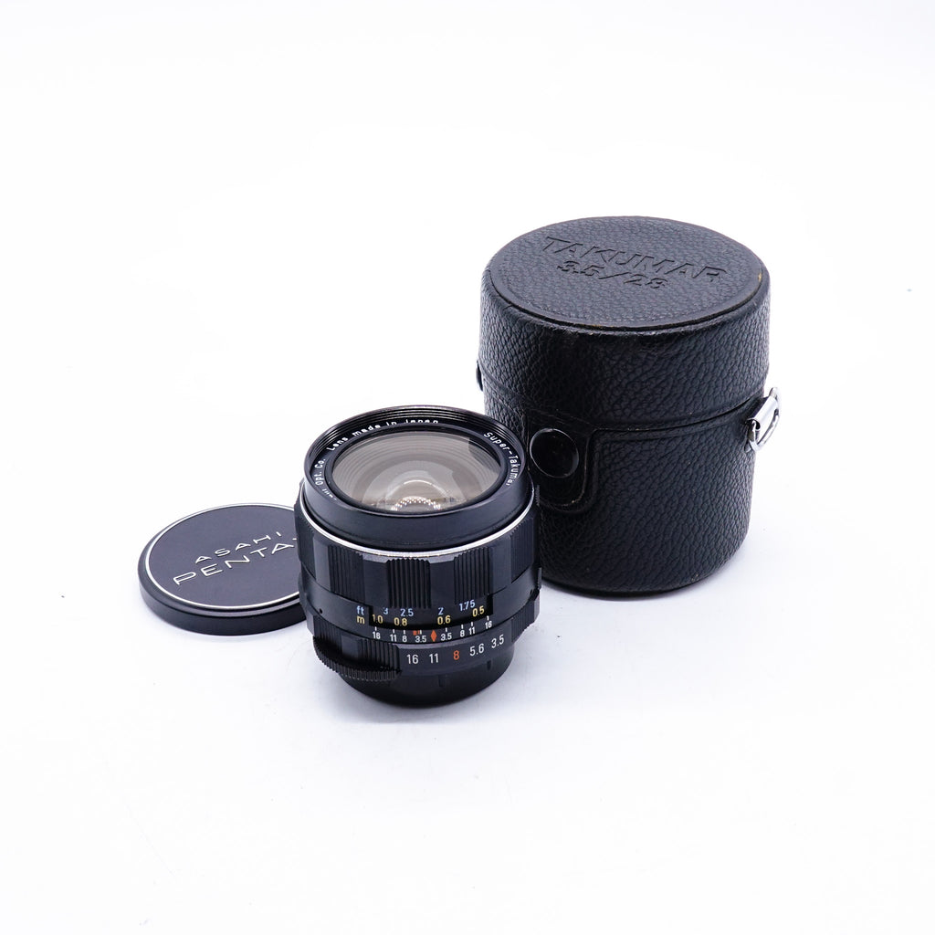 Pre Owned Pentax Takumar 28mm f3.5 W/ Case & Caps SN: 3583022