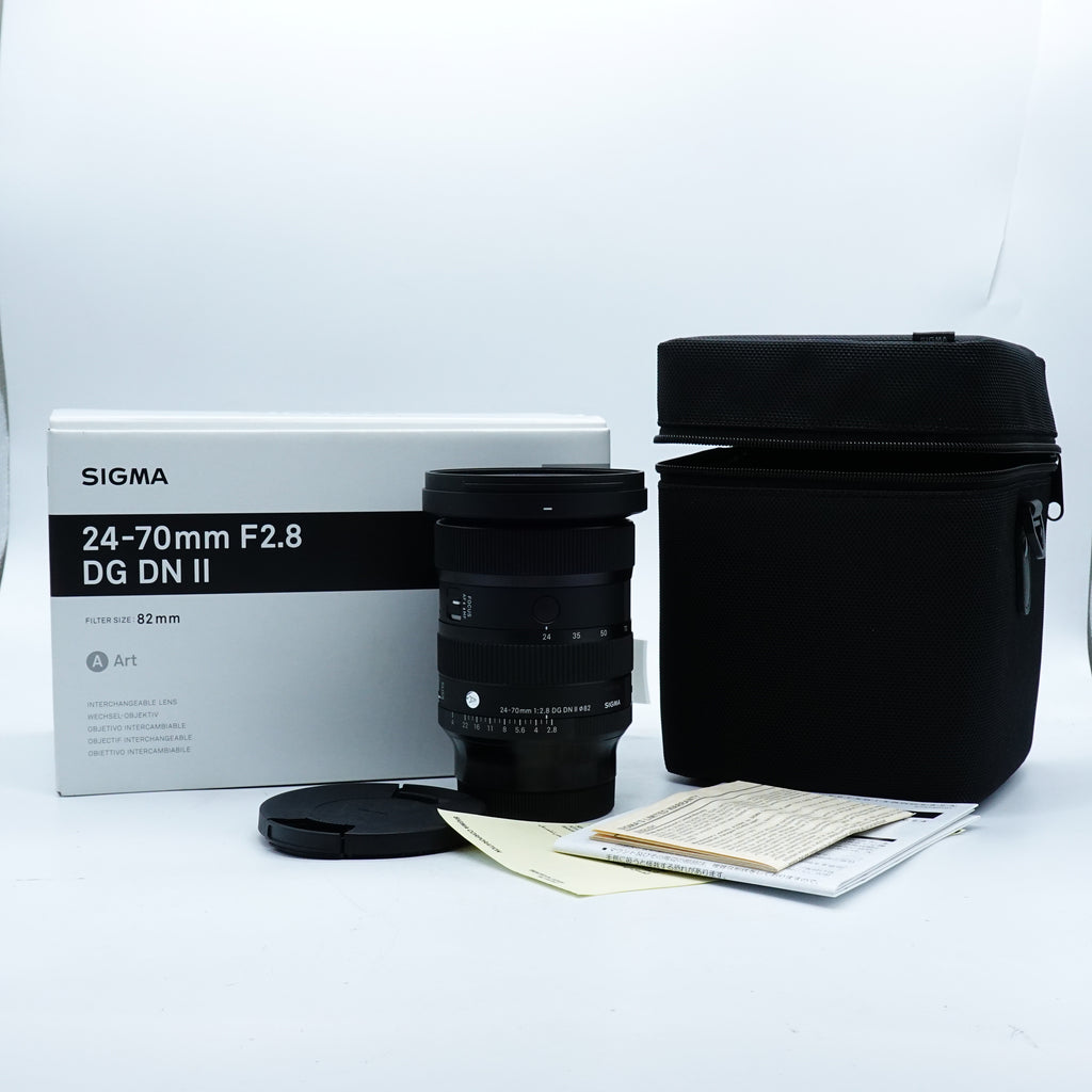 Sigma 24-70mm f/2.8 DG DN II Art Lens, L Mount W/ As new, box hood caps 57930330 Second Hand