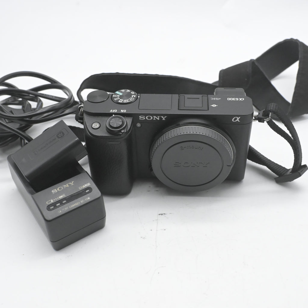 Pre Owned Sony A6300 Body W/ 2x Battery & Charger SN: 4523574