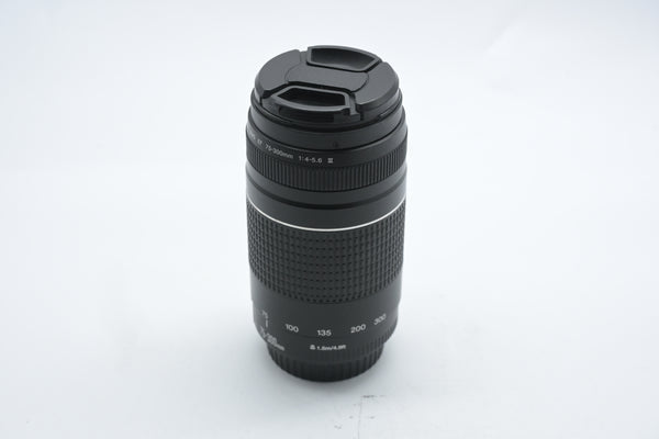 Pre Owned Canon EF 75-300mm f4-5.6 III Lens W/ R Cap SN: 2221209533