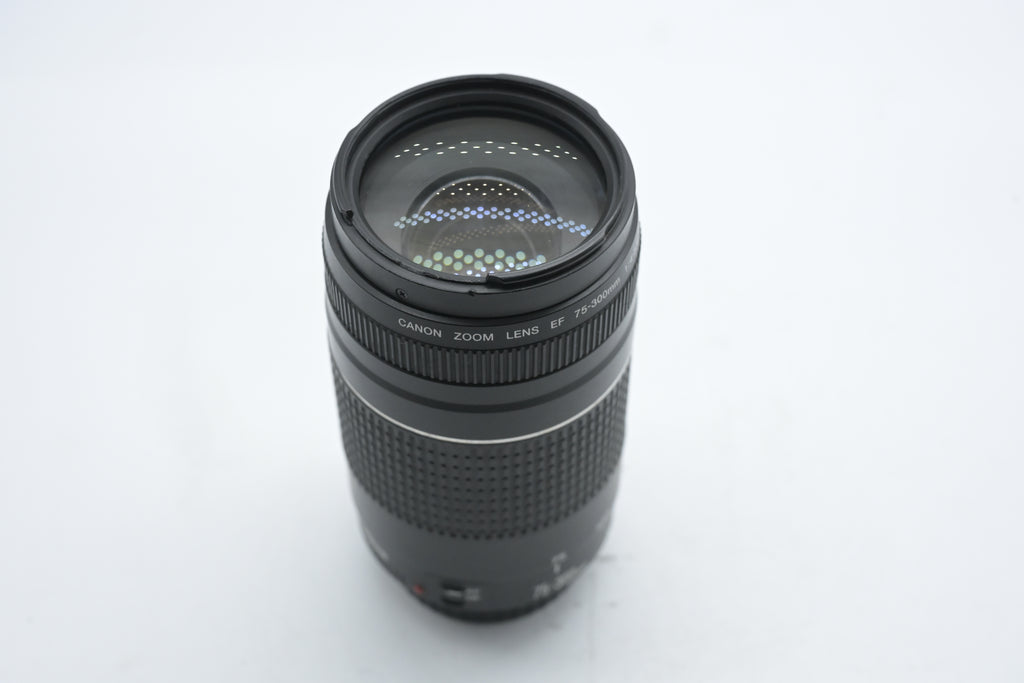 Pre Owned Canon EF 75-300mm f4-5.6 III Lens W/ R Cap SN: 2221209533