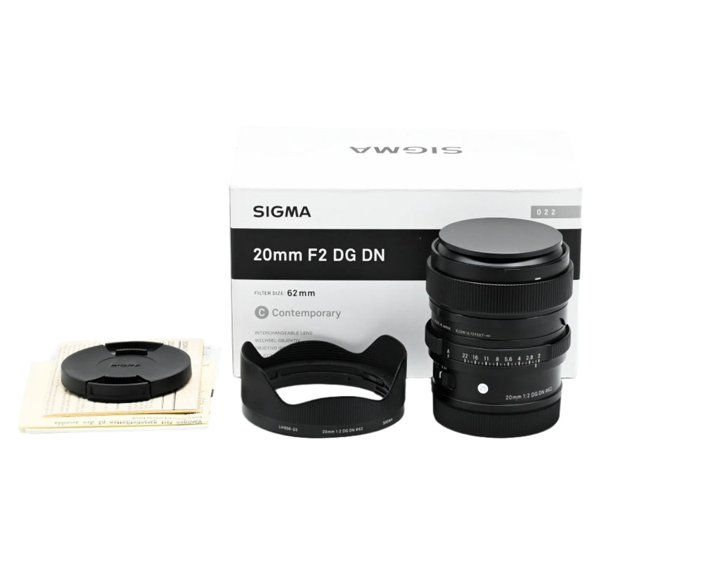 Sigma 20mm f/2 DG DN Contempary Lens for L-Mount 56630852 Mint in Box (Second Hand)