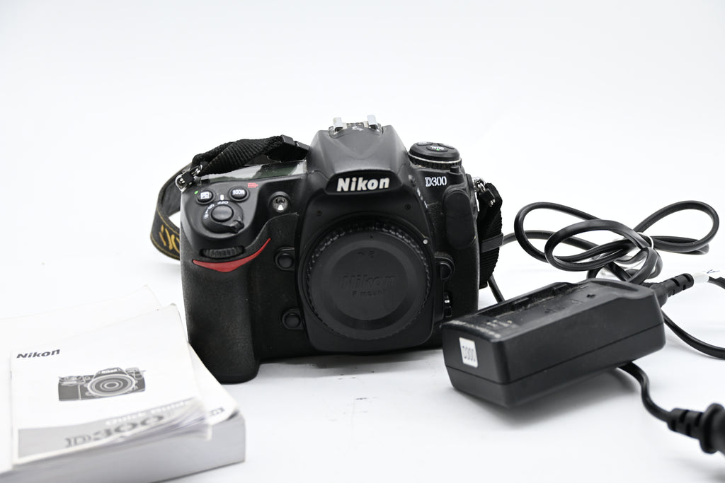Nikon D300 Digital DSLR W/Body Cap, Battery & Charger SN: 6010255(Second Hand)