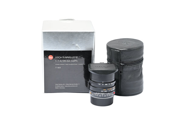 Pre-Owned Leica M 35mm f/1.4 Summilux ASPH Mint in Box S: 4112376 Second Hand