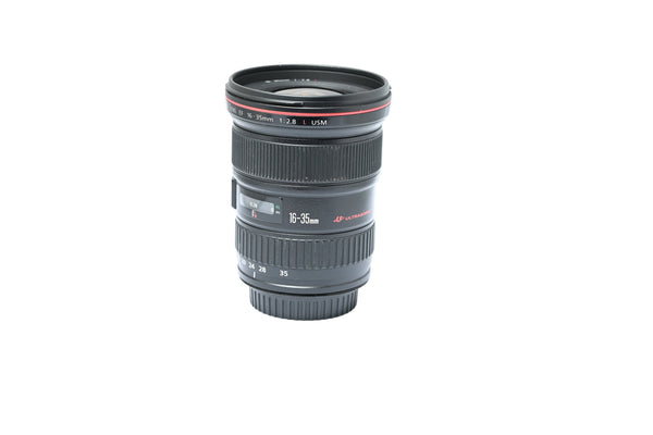Pre-Owned Canon EF 16-35mm f/2.8L USM Lens, with Caps, Hood, Box S: 680929 Second Hand