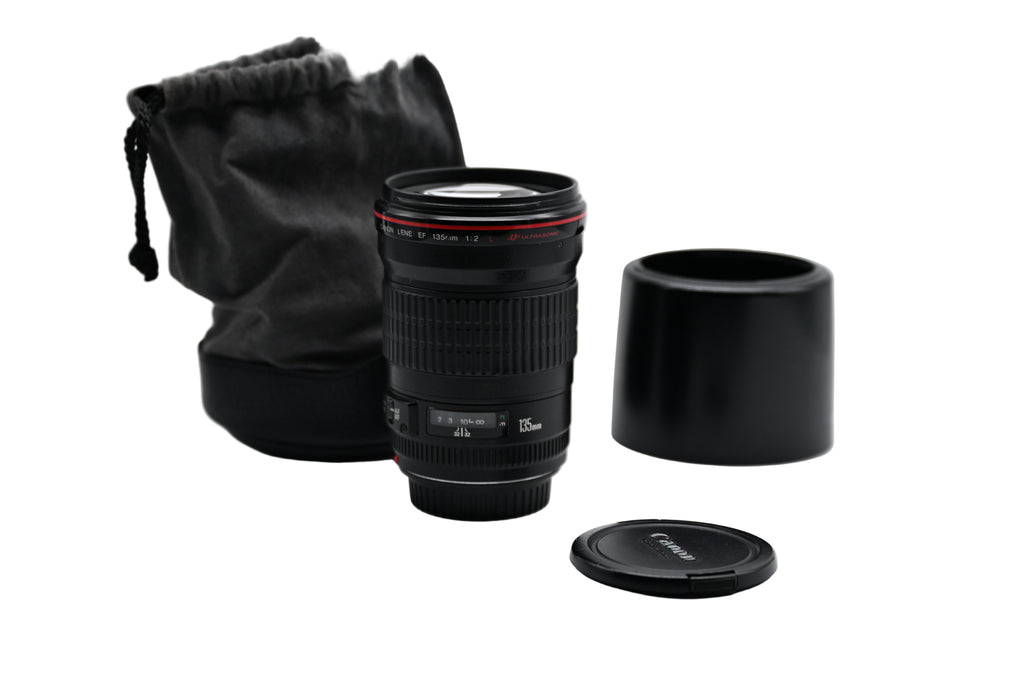 Pre-Owned Canon EF 135mm f/2L USM Lens, with Caps Hood, Pouch SN: 161341 Second Hand