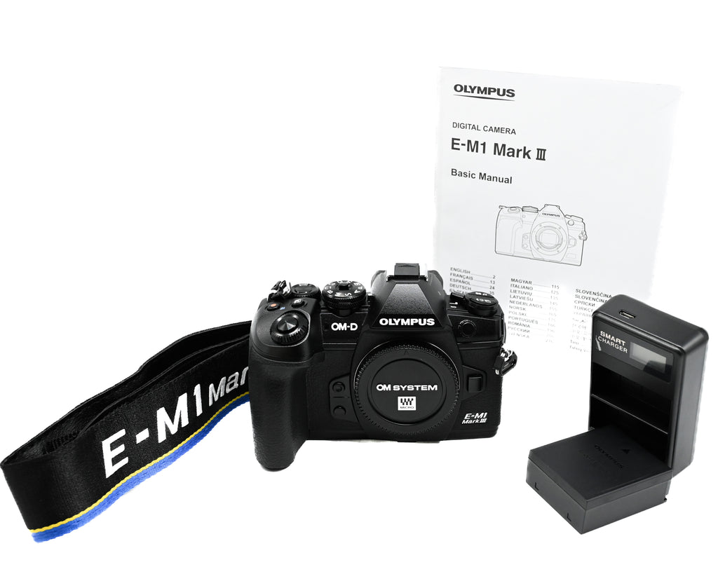 Olympus OM-D E-M1 Mark III Digital Camera w/Batt Charger & Manual BJDA41300 (Second Hand)