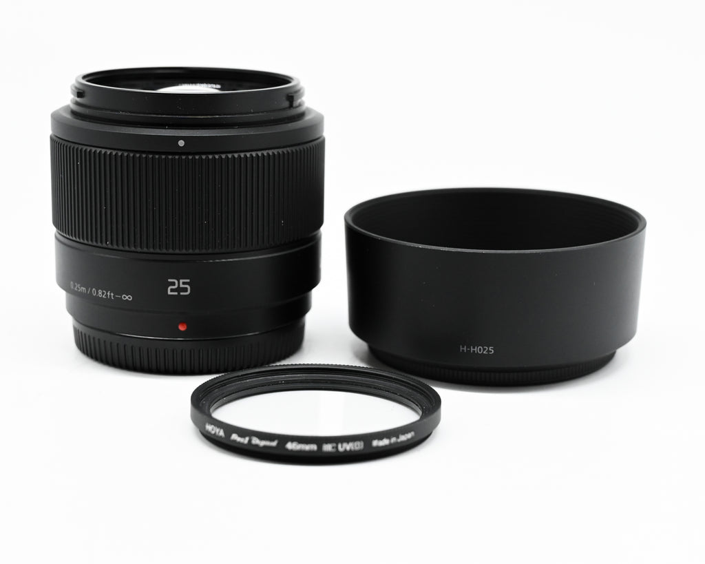 Panasonic Lumix G 25mm f/1.7 ASPH Lens w/Caps & Filter XB0GE203011 (Second Hand)