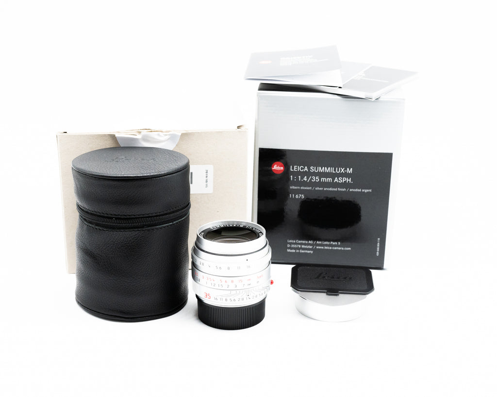 Leica Summilux-M 35mm f/1.4 ASPH Lens Silver Mint in Box 04760046 (Second Hand)