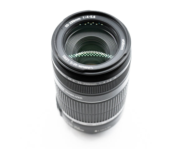 Canon EF-S 55-250mm f/4-5.6 IS Lens w/Caps 39223737 (Second Hand)