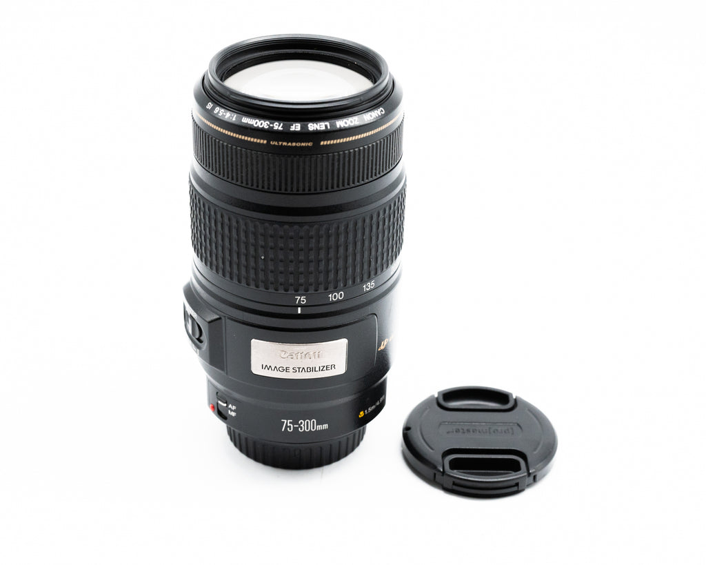 Canon EF 75-300mm f/4-5.6 IS USM Lens w/Caps 4200092G (Second Hand)