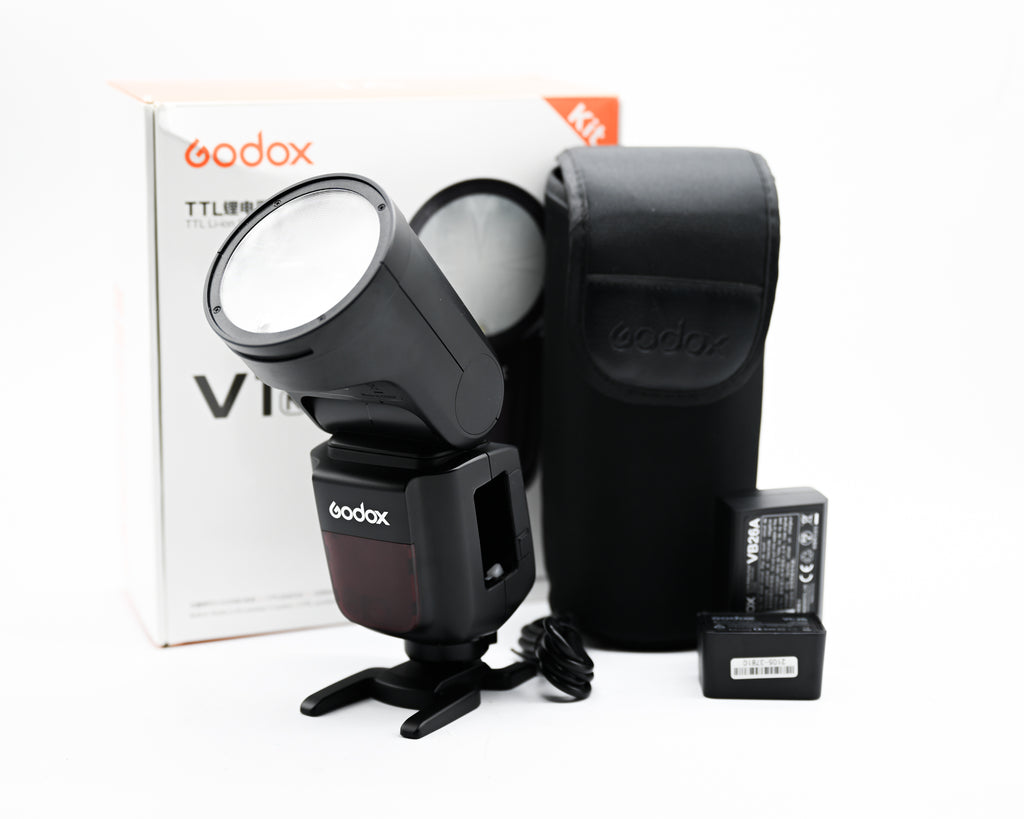 Pre-Owned Godox V1-N for Nikon w/Box Battery Case & Charger 23I00127424