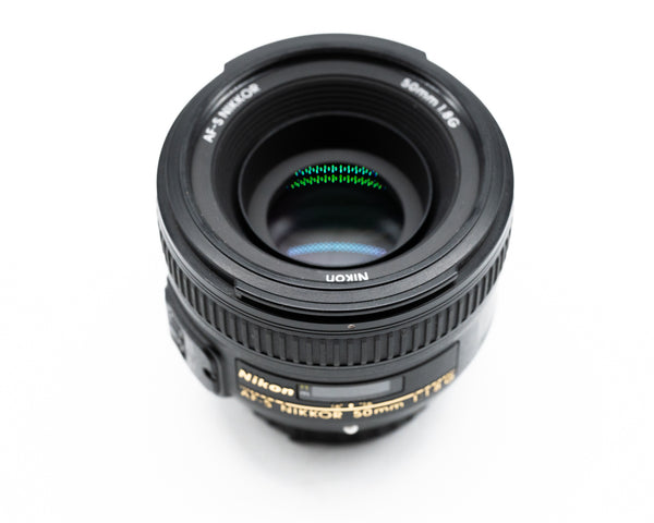 Nikon AF-S NIKKOR 50mm f/1.8G Lens with Caps & Hood 3263013 (Second Hand)