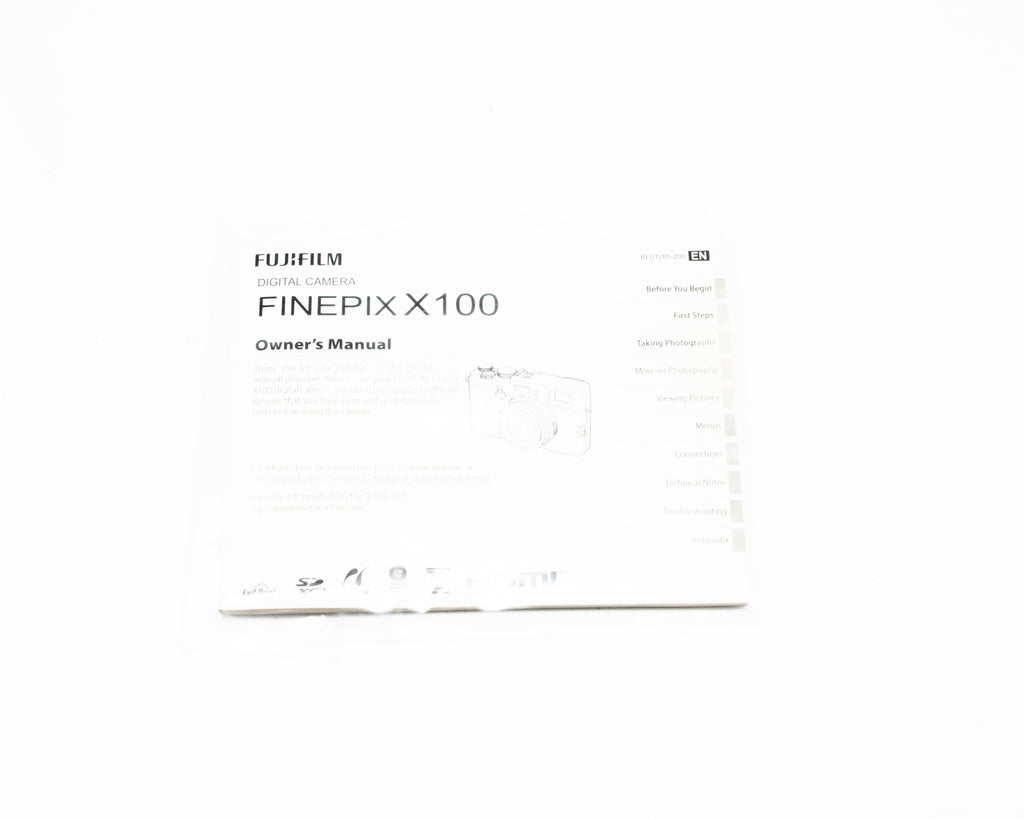 Fujifilm Finepix X100 Owner's Manual English (Second Hand)