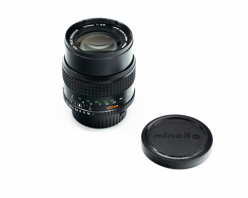 Minolta MD Tele Rokkor 100mm f/2.5 Lens with Rear Cap 1218433 (Second Hand) [Scratch]