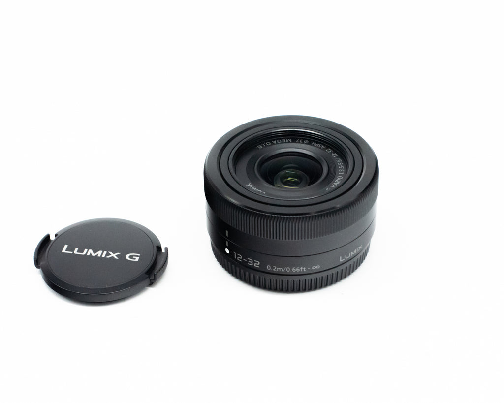 Panasonic Lumix G Vario 12-32mm f/3.5-5.6 ASPH MEGA O.I.S Lens Black with Caps (Second Hand)