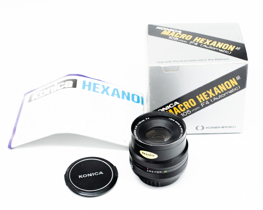 Konica Macro Hexanon f/4 Automatic Lens with Box & Manual (AR Mount) 7923011 (Second Hand)