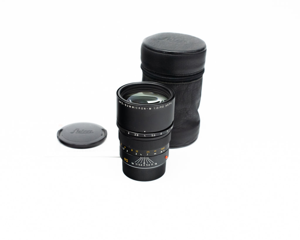 Leica APO-Summicron M 90mm f/2 ASPH Lens w/Case 3890554 (Second Hand)