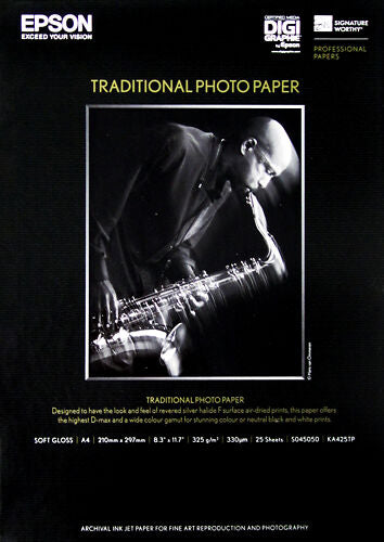 Epson A4 Traditional Paper 330GSM - 25 Sheets