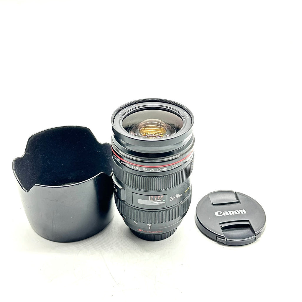 Pre-Owned Canon Ef 24-70mm F2.8 L Series Lens With Hood & Caps SN: 1664093