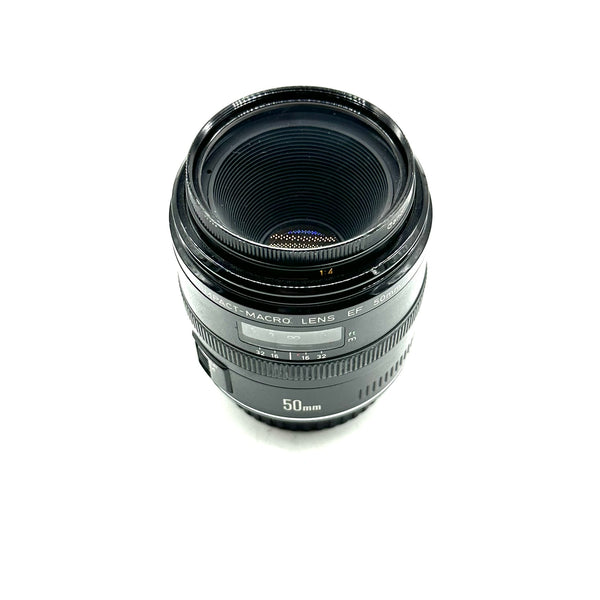 Pre-Owned Canon Ef 50mm F/2.5 Macro Lens With Caps & Genuine Canon Uv Filter SN: 212652