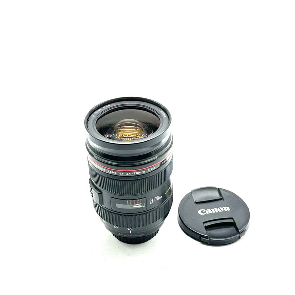 Pre-Owned Canon Ef 24-70mm F2.8 L Series Lens With Hood & Caps SN: 1664093