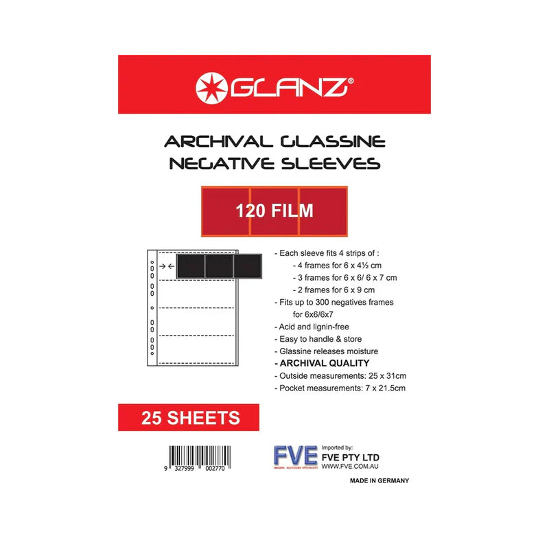 Glanz 6x6cm Glassine Negative Sleeves – Camera Electronic