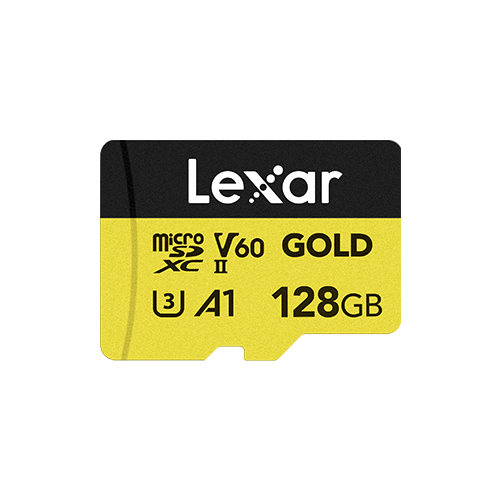 Lexar 128GB Professional GOLD UHS-II microSDXC Memory Card