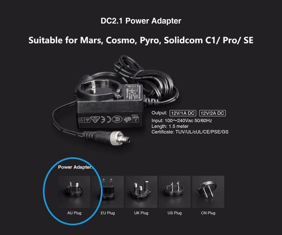 Hollyland 12V 2A DC Adapter Power Supply Unit