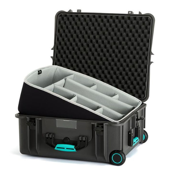 HPRC 2700W - Hard Case with Wheels & Second Skin/Divider (Black)