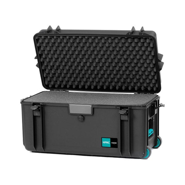 HPRC 4300W - Wheeled Hard Case with Cubed Foam (Black)