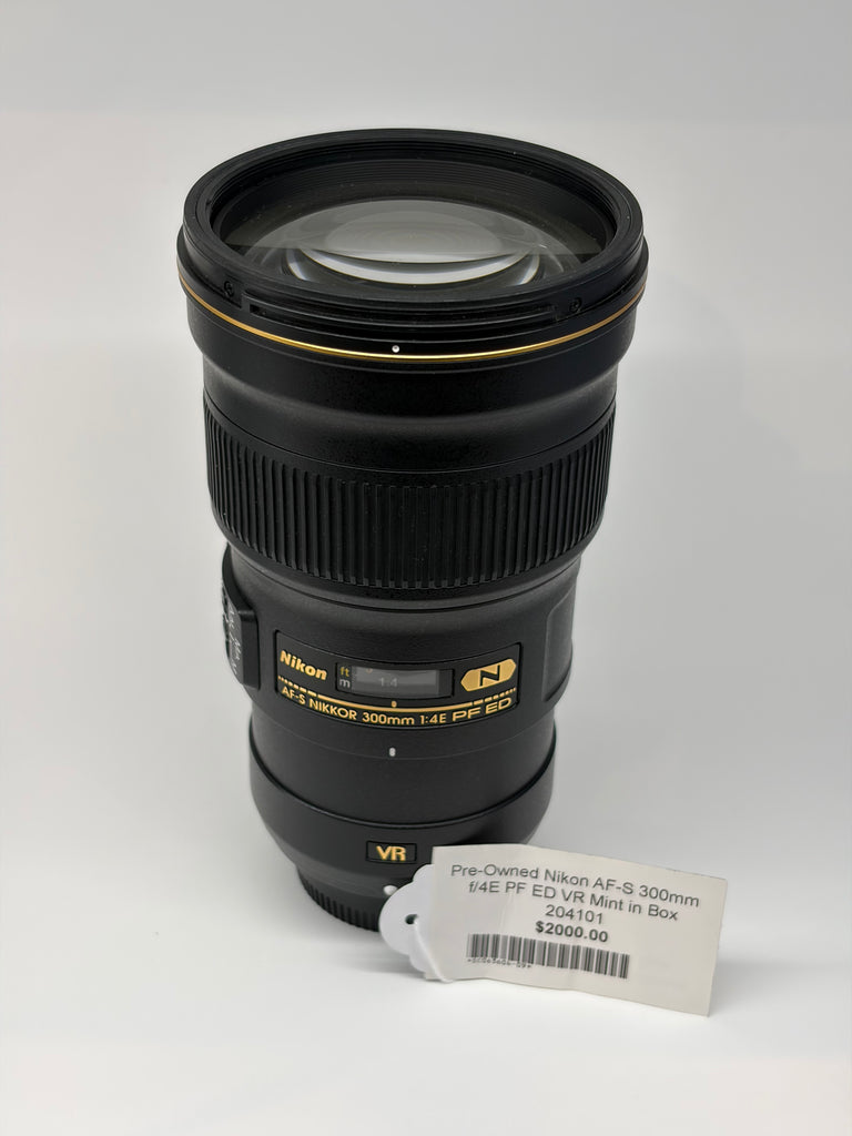 Pre-Owned Nikon AF-S NIKKOR 300mm f/4E PF ED VR Mint in Box 204101 (Second Hand)