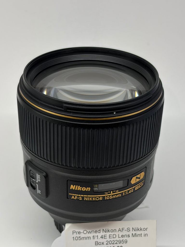 Pre-Owned Nikon AF-S NIKKOR 105mm f/1.4E ED Lens Mint in Box 2022959 (Second Hand)