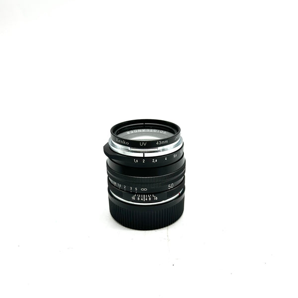 Pre-owned Voigtlander M 50mm f1.5 Nokton Vintage Asph Leica M Mount in box SN: 7410163